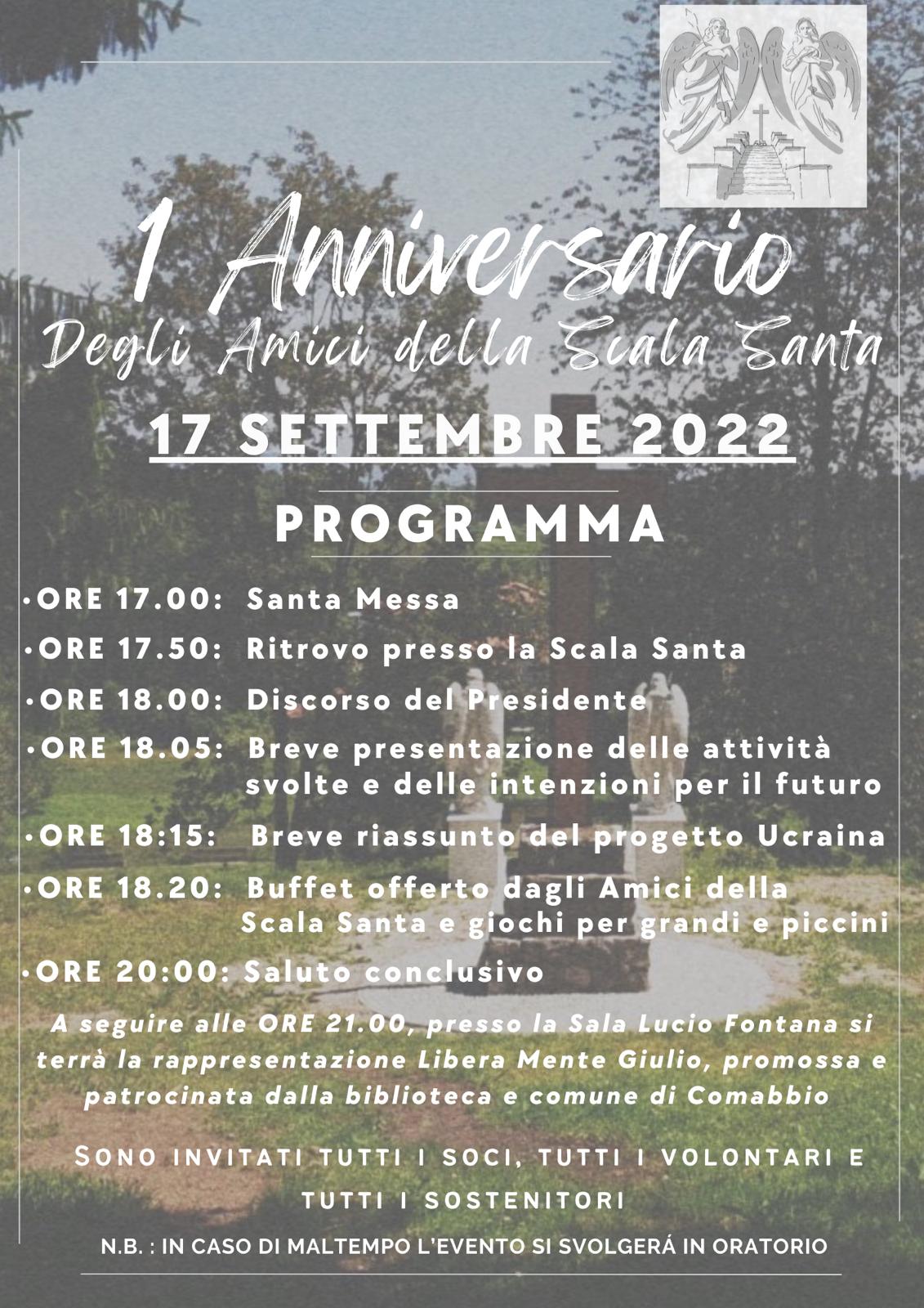 1 Anniversario degli Amici della Scala Santa
